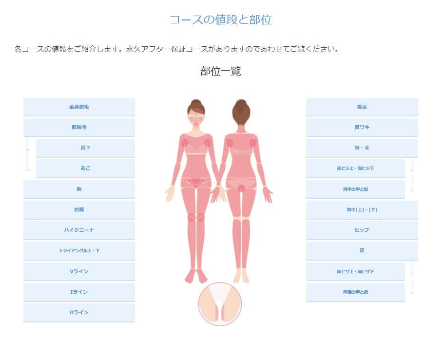 ミュゼプラチナムグラン千葉駅前店脱毛料金